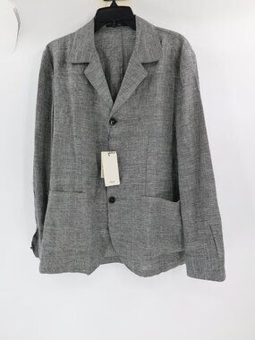 NWT Mango Blazer Men’s 38 Slim Fit Linen unstructured lightweight patch pockets
